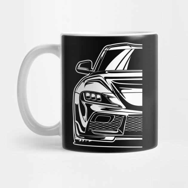 Toyota GR Supra (White Print) by idrdesign